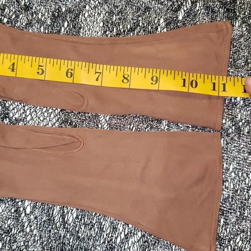 VNTG Brown Nylon Gloves